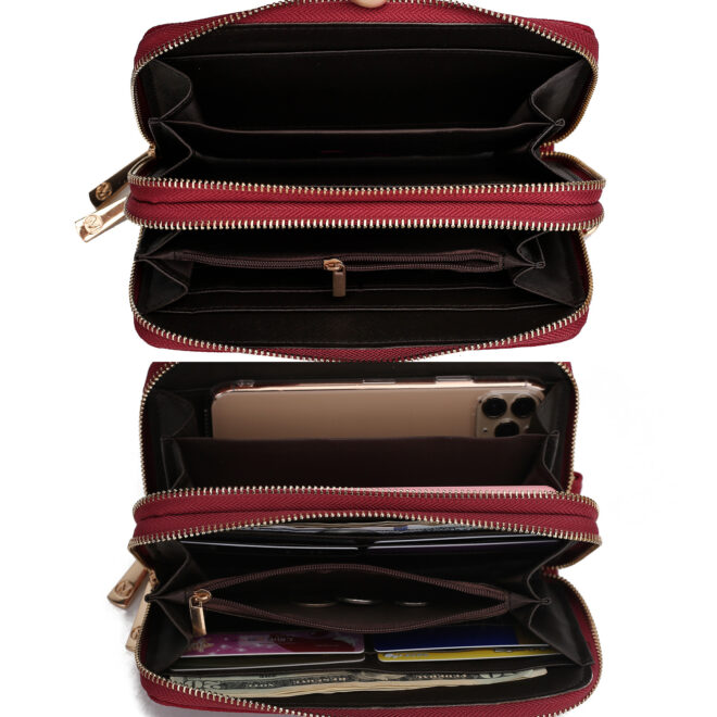 MKF Collection Lisbette Embossed M Signature Wallet by Mia k - Image 69