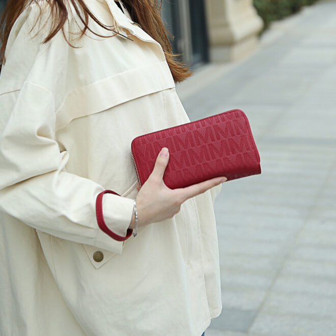 MKF Collection Lisbette Embossed M Signature Wallet by Mia k - Image 20