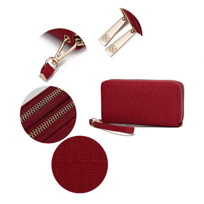 MKF Collection Lisbette Embossed M Signature Wallet by Mia k - Image 21