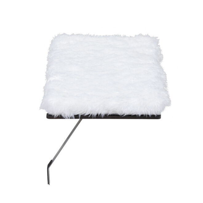 Cat Window Perch;  Wall-mounted Cat Seat with Soft Cushion and Supporting Feet;  White - Image 6