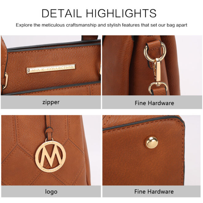 MKF Collection Elodie Triple Compartment Women's Tote Bag by Mia k - Image 43