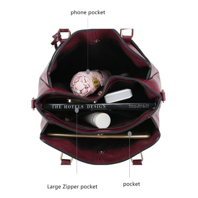 MKF Collection Elodie Triple Compartment Women's Tote Bag by Mia k - Image 57