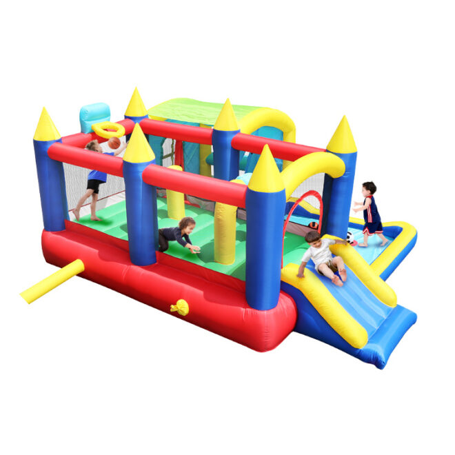7 in 1 Inflatable Bounce House, Bouncy House with Ball Pit for Kids Indoor Outdoor Party Family Fun, Obstacles, Toddler Jump Bouncy Castle with Ball Pit for Birthday Party Gifts - Image 13
