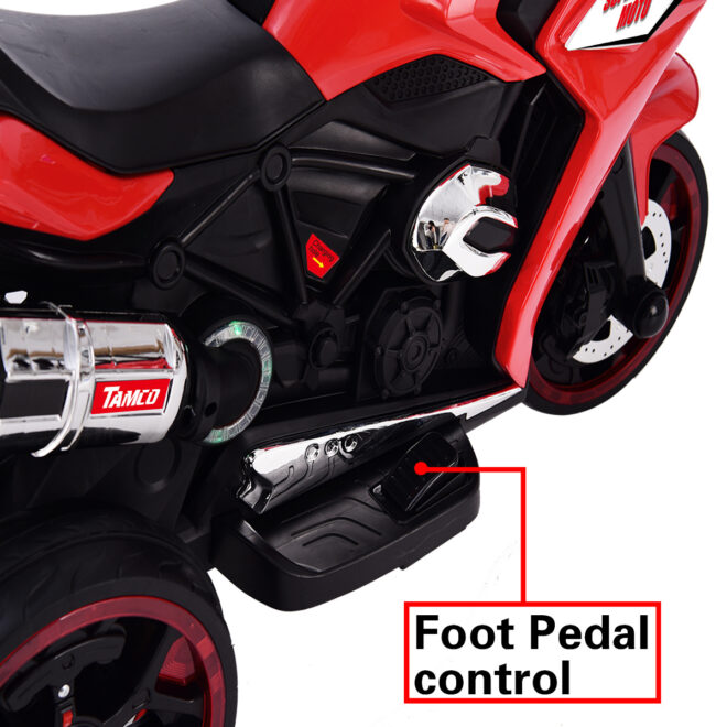 TAMCO 12V Kids Electric motorcycle ,ride on motorcycle,Three lighting wheels Kids electric toys BoysGirls Motorcycle, Children Battery Motor Bikes Rechargeable 3 Wheels Ride on Electric Motorcycle - Image 3