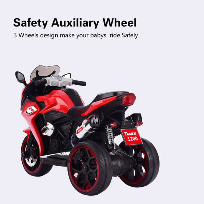 TAMCO 12V Kids Electric motorcycle ,ride on motorcycle,Three lighting wheels Kids electric toys BoysGirls Motorcycle, Children Battery Motor Bikes Rechargeable 3 Wheels Ride on Electric Motorcycle - Image 5