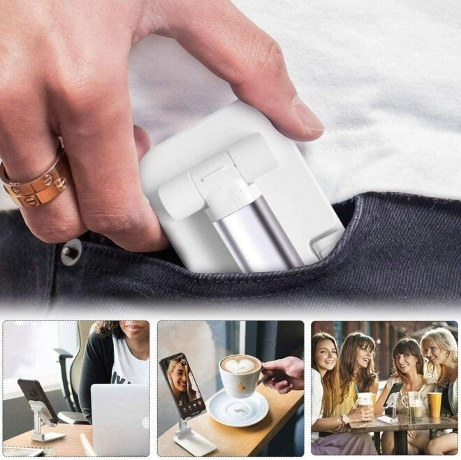 Cell Phone Stand Desktop Holder Tablet Stand Mount Mobile Phone Desktop Tablet Holder Table Cell Foldable Extend Support Desk Mobile Phone Holder Stand - Image 7