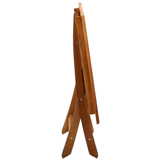 Folding Patio Table 47.2"x27.6"x29.5" Solid Wood Acacia - Image 5