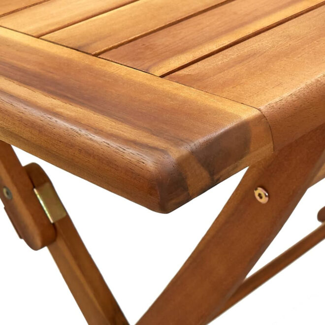 Folding Patio Table 47.2"x27.6"x29.5" Solid Wood Acacia - Image 6
