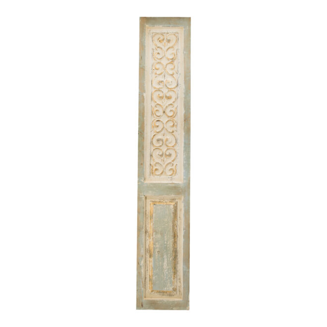 14" x 78.5" Large Wooden Rectangle Hanging Panel, Decorative Wall Sculpture, Carved Wall Art - Image 2