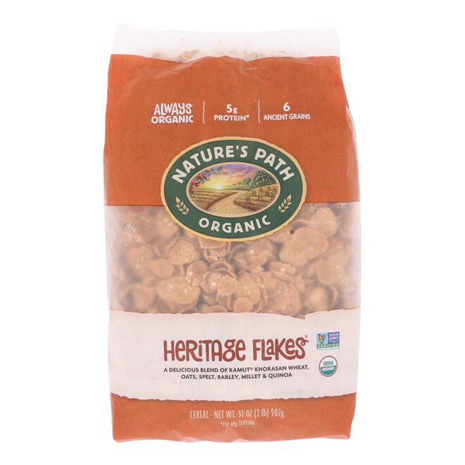 Nature's Path Organic Heritage Flakes Cereal - Case Of 6 - 32 Oz. - Image 2