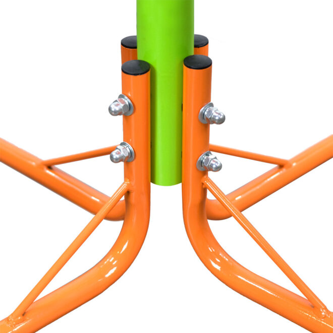XSS004 outdoor playground four seats seesaw for kids 360 degree rotating sturdy plastic seat seesaw for kids seesaw blue and green for kids age 3+ - Image 6