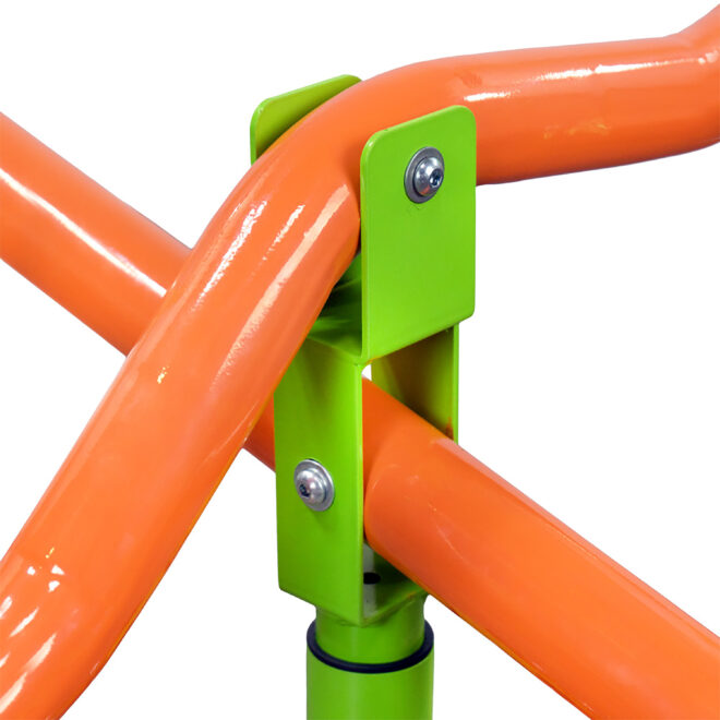 XSS004 outdoor playground four seats seesaw for kids 360 degree rotating sturdy plastic seat seesaw for kids seesaw blue and green for kids age 3+ - Image 4