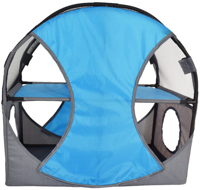 Pet Life Kitty-Play Obstacle Travel Collapsible Soft Folding Pet Cat House - Image 22