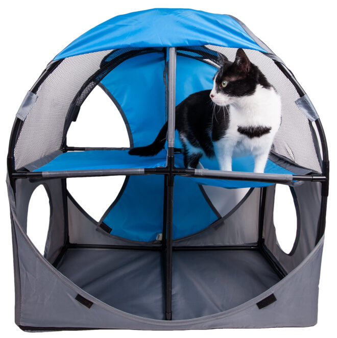 Pet Life Kitty-Play Obstacle Travel Collapsible Soft Folding Pet Cat House - Image 18