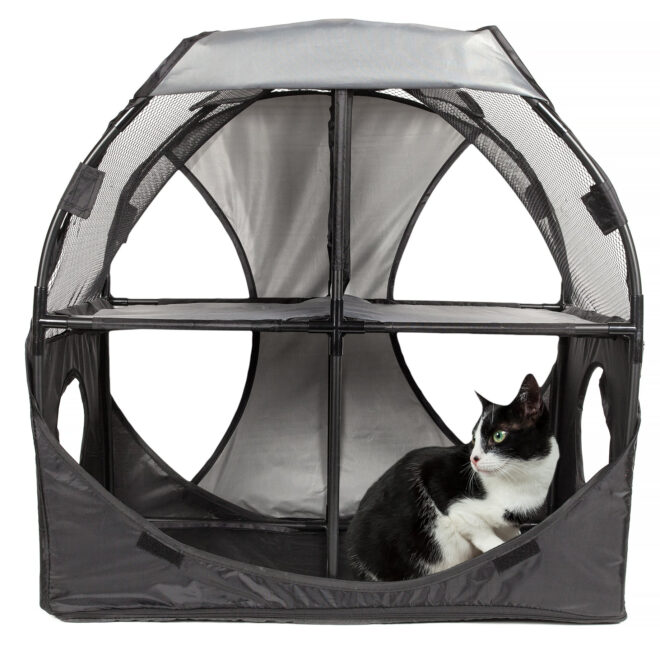 Pet Life Kitty-Play Obstacle Travel Collapsible Soft Folding Pet Cat House - Image 14