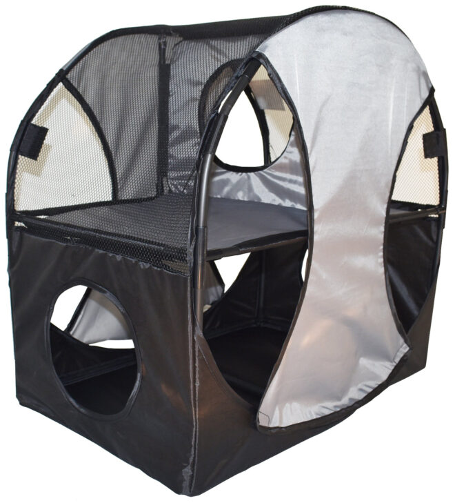 Pet Life Kitty-Play Obstacle Travel Collapsible Soft Folding Pet Cat House - Image 16