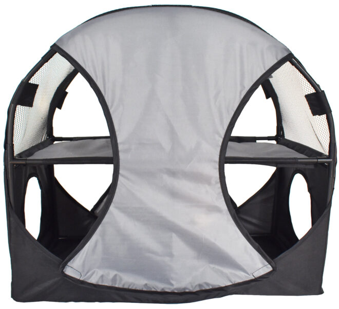 Pet Life Kitty-Play Obstacle Travel Collapsible Soft Folding Pet Cat House - Image 17