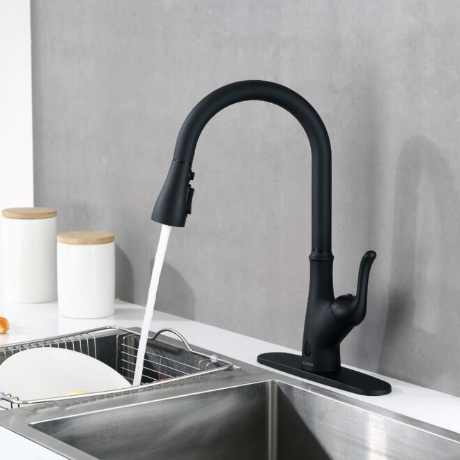 Pull Down Touchless Single Handle Kitchen Faucet - Image 4