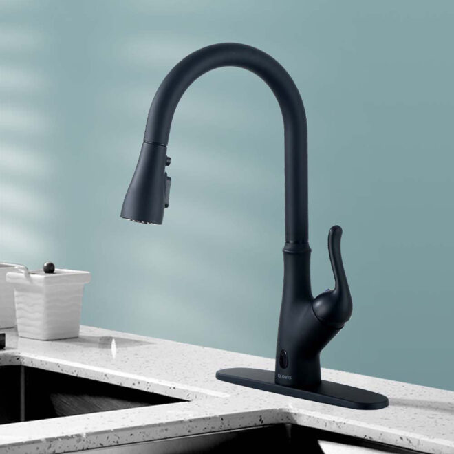 Pull Down Touchless Single Handle Kitchen Faucet - Image 6