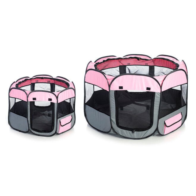 All-Terrain' Lightweight Easy Folding Wire-Framed Collapsible Travel Pet Playpen - Image 8