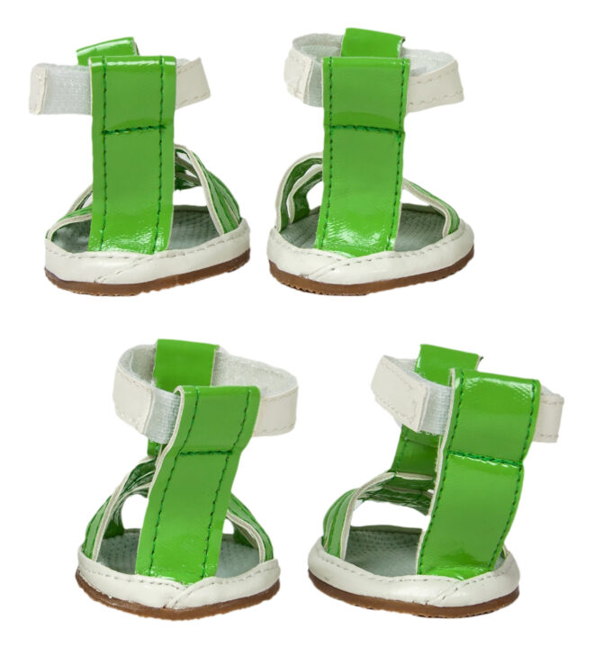 Buckle-Supportive Pvc Waterproof Pet Sandals Shoes - Set Of 4 - Image 4