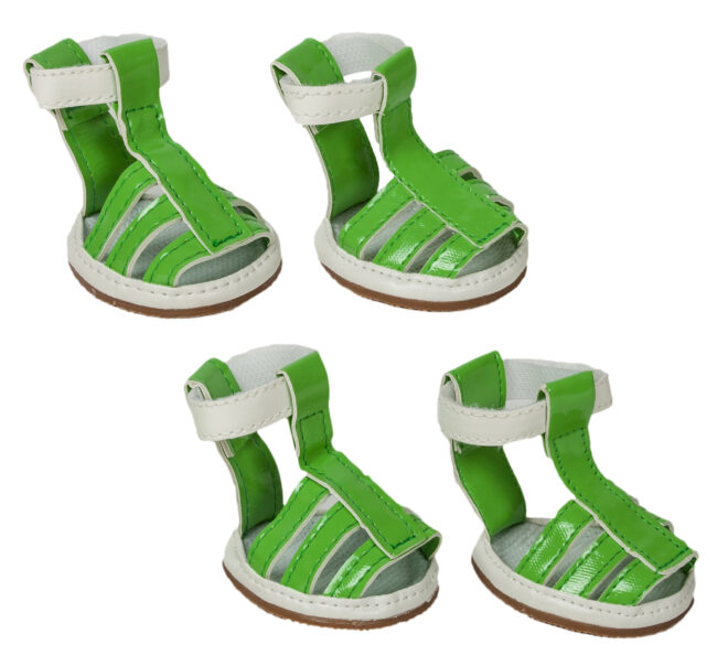 Buckle-Supportive Pvc Waterproof Pet Sandals Shoes - Set Of 4 - Image 5