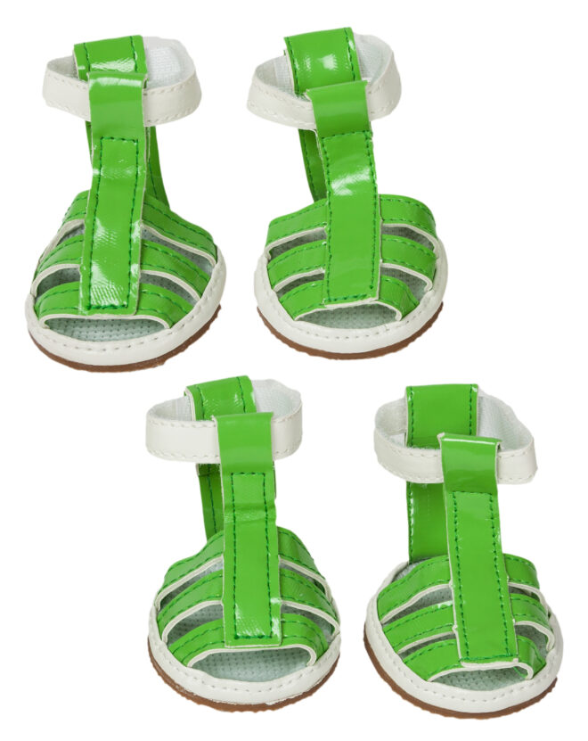 Buckle-Supportive Pvc Waterproof Pet Sandals Shoes - Set Of 4 - Image 19
