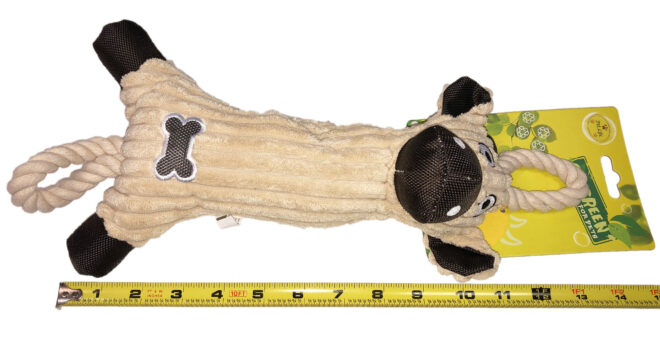 Jute And Rope Plush Cow - Pet Toy - Image 2
