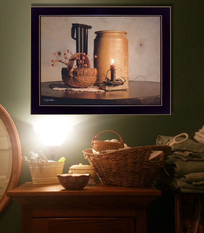 "Bittersweet Basket" By Susan Boyer, Printed Wall Art, Ready To Hang Framed Poster, Black Frame - Image 2