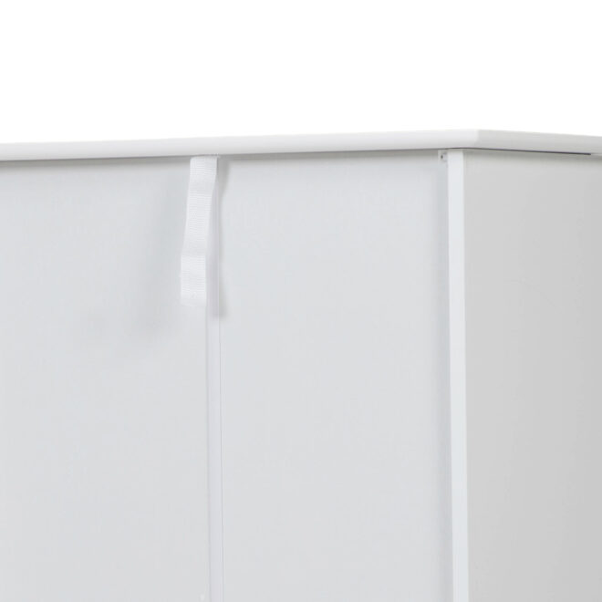 Trash Can Cabinet with Adjustable Tilted Angles;  Kitchen Garbage Bin Holder for Kitchen;  Living Room and Balcony;  White - Image 11