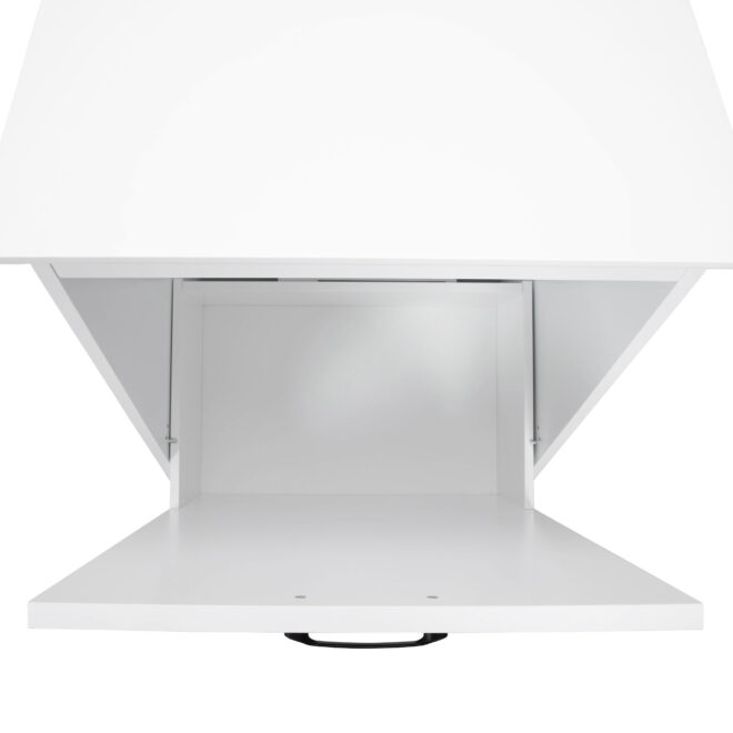 Trash Can Cabinet with Adjustable Tilted Angles;  Kitchen Garbage Bin Holder for Kitchen;  Living Room and Balcony;  White - Image 13