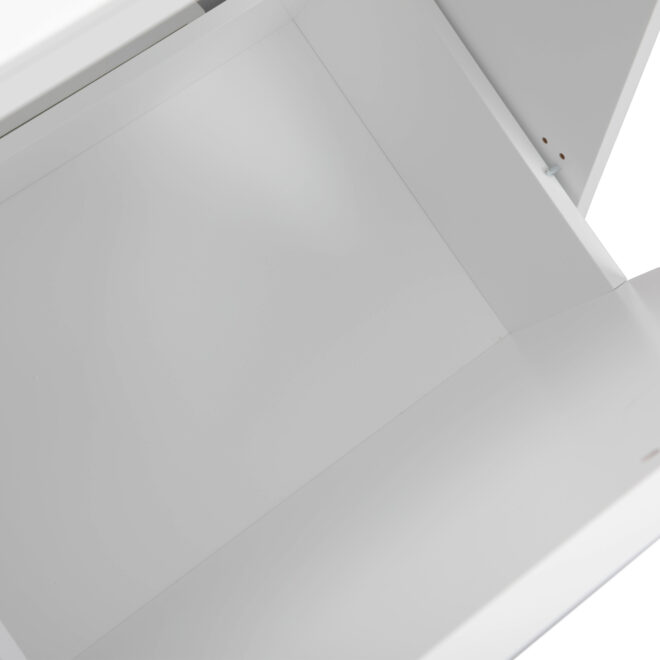 Trash Can Cabinet with Adjustable Tilted Angles;  Kitchen Garbage Bin Holder for Kitchen;  Living Room and Balcony;  White - Image 14