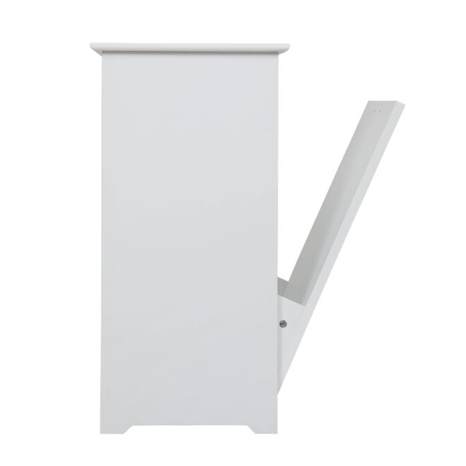 Trash Can Cabinet with Adjustable Tilted Angles;  Kitchen Garbage Bin Holder for Kitchen;  Living Room and Balcony;  White - Image 6
