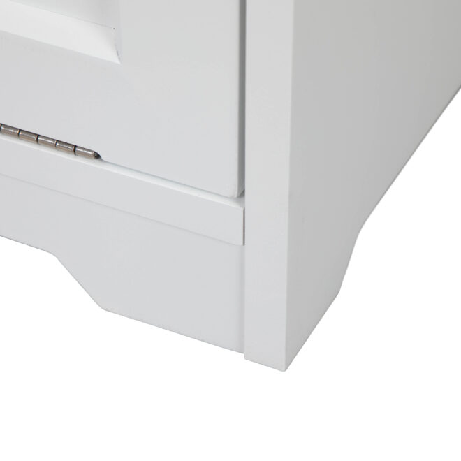 Trash Can Cabinet with Adjustable Tilted Angles;  Kitchen Garbage Bin Holder for Kitchen;  Living Room and Balcony;  White - Image 10