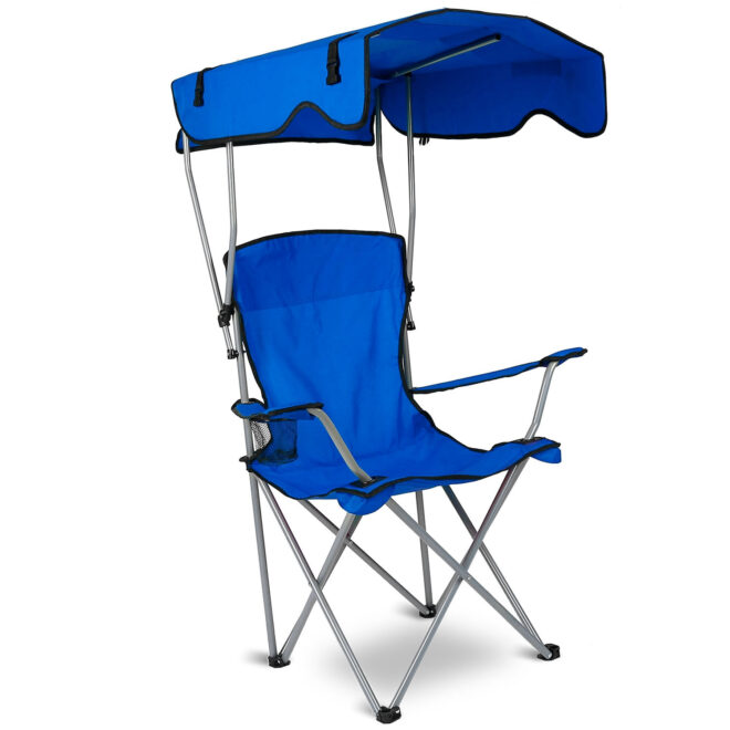 Foldable Beach Canopy Chair Sun Protection Camping Lawn Canopy Chair 330LBS Load Folding Seat - Image 33