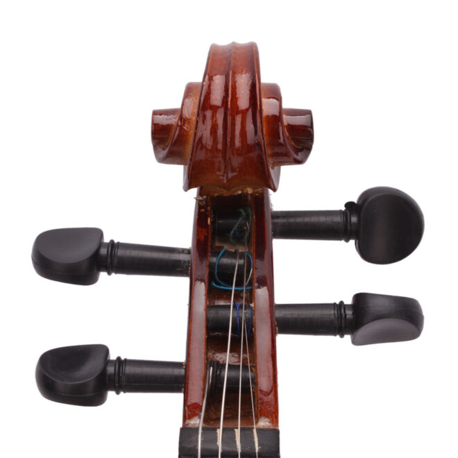 New 4/4 Acoustic Violin Case Bow Rosin Natural - Image 6