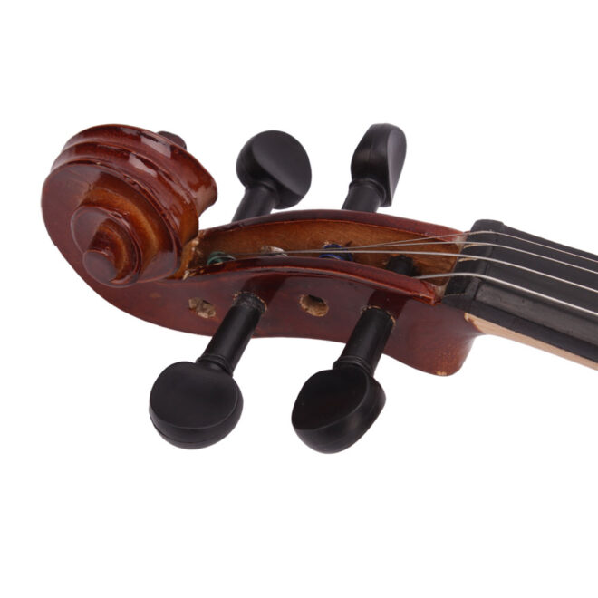 New 4/4 Acoustic Violin Case Bow Rosin Natural - Image 8