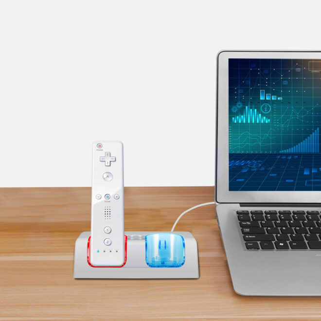 For Wii Remote Controller Charger Dual Charge Dock with Two 2800mAh Rechargeable Batteries - Image 10