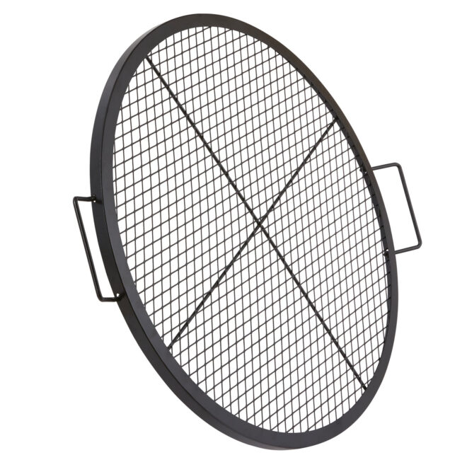 VEVOR X-Marks Fire Pit Grill Grate, Round Cooking Grate, Heavy Duty Steel Campfire BBQ Grill Grid with Handle and Support X Wire, Portable Camping Cookware for Outside Party & Gathering, 30 Inch Black - Image 11