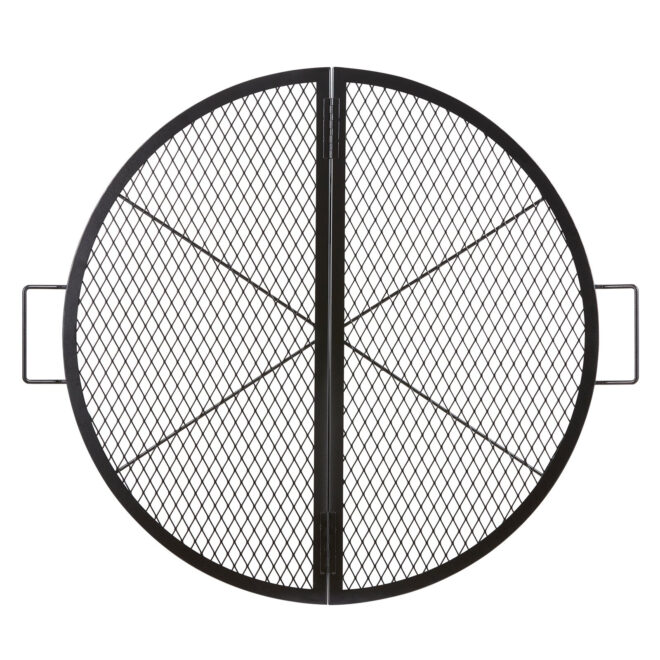 VEVOR X-Marks Fire Pit Grill Grate, Foldable Round Cooking Grate, Heavy Duty Steel Campfire BBQ Grill Grid with Handle and Support X Wire, Portable Camping Cookware for Outside Party, 36 Inch Black - Image 9