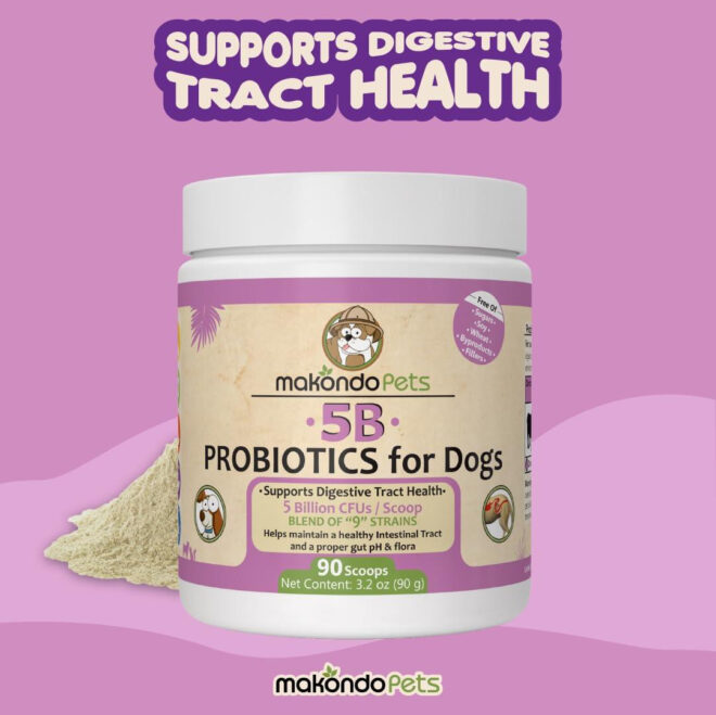 Probiotics for Dogs & Puppies Extra Strength 9 Species 5 Billion CFU per Scoop of Dog Probiotics and Digestive Enzymes for Dogs Support Fiber for Dogs  Dog Allergy Relief Powder Probiotic for Dogs - Image 8