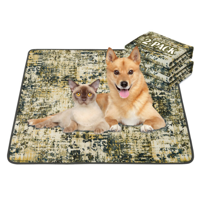 Qeils Washable Pee Pads for Dogs, 2 Pack Reusable Puppy Pads 36"x41" Super Absorbent Leakproof Dog Training Pads, Non-Slip Potty Pads for Floor, Crate, Couch, Whelping Pads Litter Mat Puppy Supplies - Image 7
