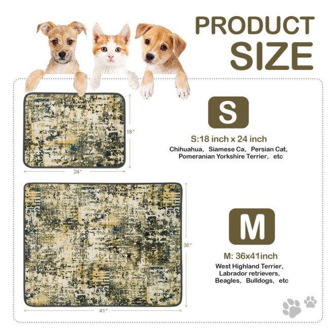 Qeils Washable Pee Pads for Dogs, 2 Pack Reusable Puppy Pads 36"x41" Super Absorbent Leakproof Dog Training Pads, Non-Slip Potty Pads for Floor, Crate, Couch, Whelping Pads Litter Mat Puppy Supplies - Image 4
