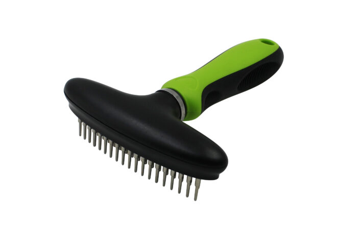 Pet Life Flex Series Dual-Row Grooming Rake Pet Comb - Image 8