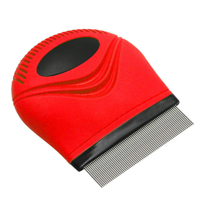 Pet Life 'Grazer' Handheld Travel Grooming Cat and Dog Flea and Tick Comb - Image 4