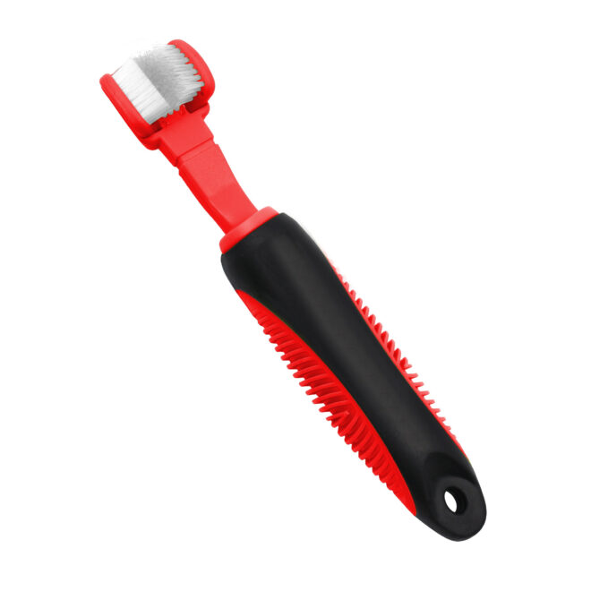 Pet Life 'Denta-Clean' Dual-Sided Action Bristle Pet Toothbrush - Image 3