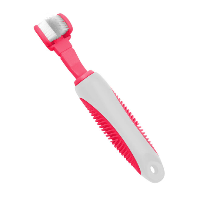 Pet Life 'Denta-Clean' Dual-Sided Action Bristle Pet Toothbrush - Image 2