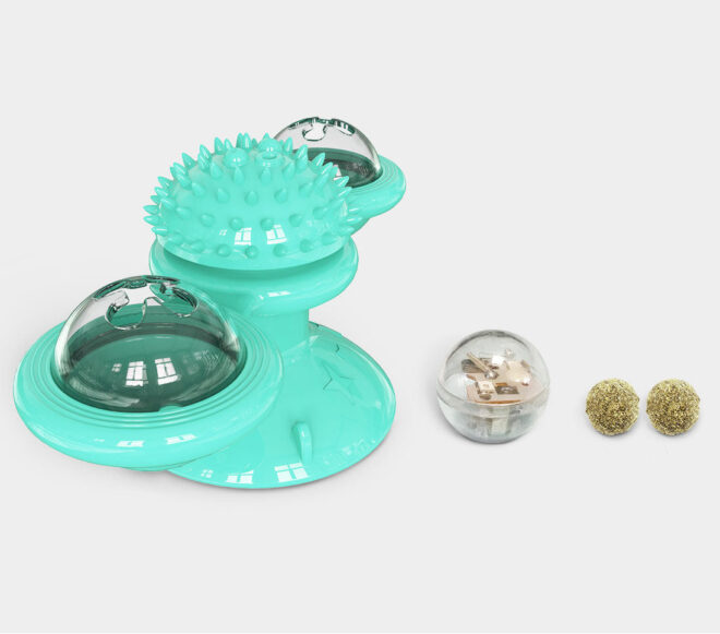 Pet Life 'Windmill' Rotating Suction Cup Spinning Cat Toy - Image 4