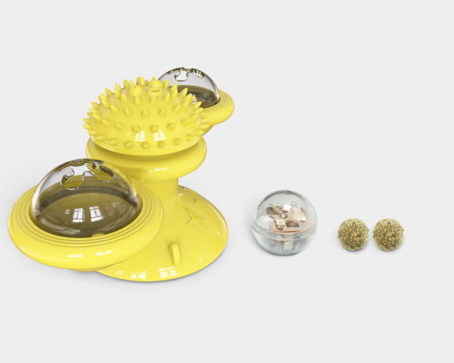 Pet Life 'Windmill' Rotating Suction Cup Spinning Cat Toy - Image 10