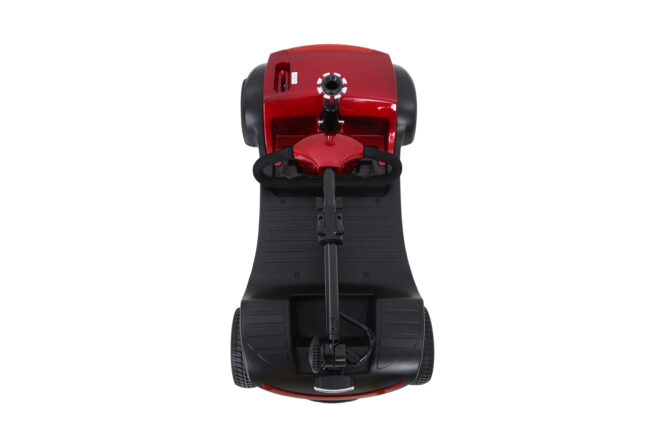 Four wheels Compact Travel Mobility Scooter with 300W Motor for Adult-300lbs, RED - Image 5